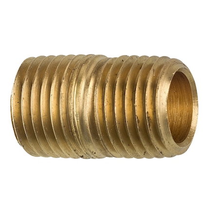 Ags Brass Close Nipple, 7/8 Length, Male (1/4-18 NPT), 1/bag PTF-24B